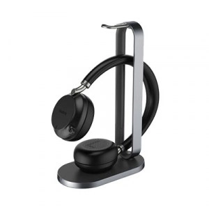 Yealink BH72 Headset with Wireless Charging Stand, USB-C Connection, Black